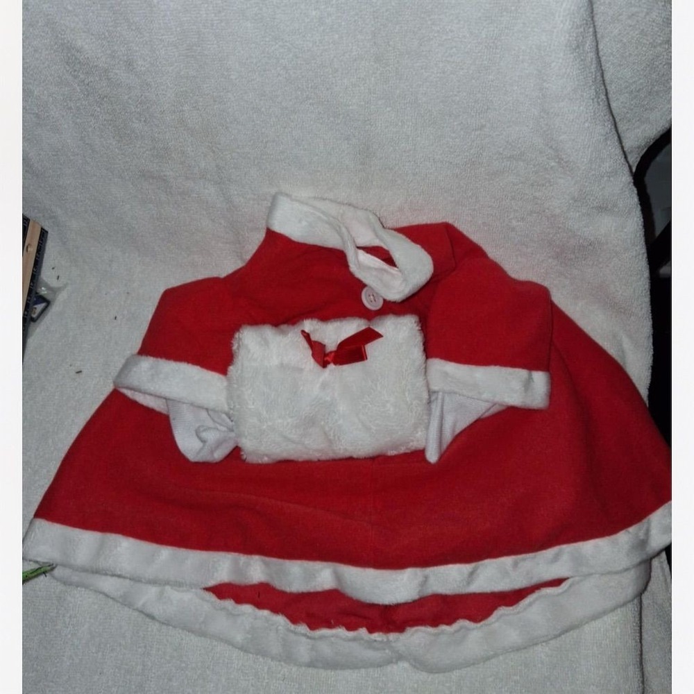 Doggie Design Festive Mrs. Claus Pet‎ Costume with Hat Red Christmas